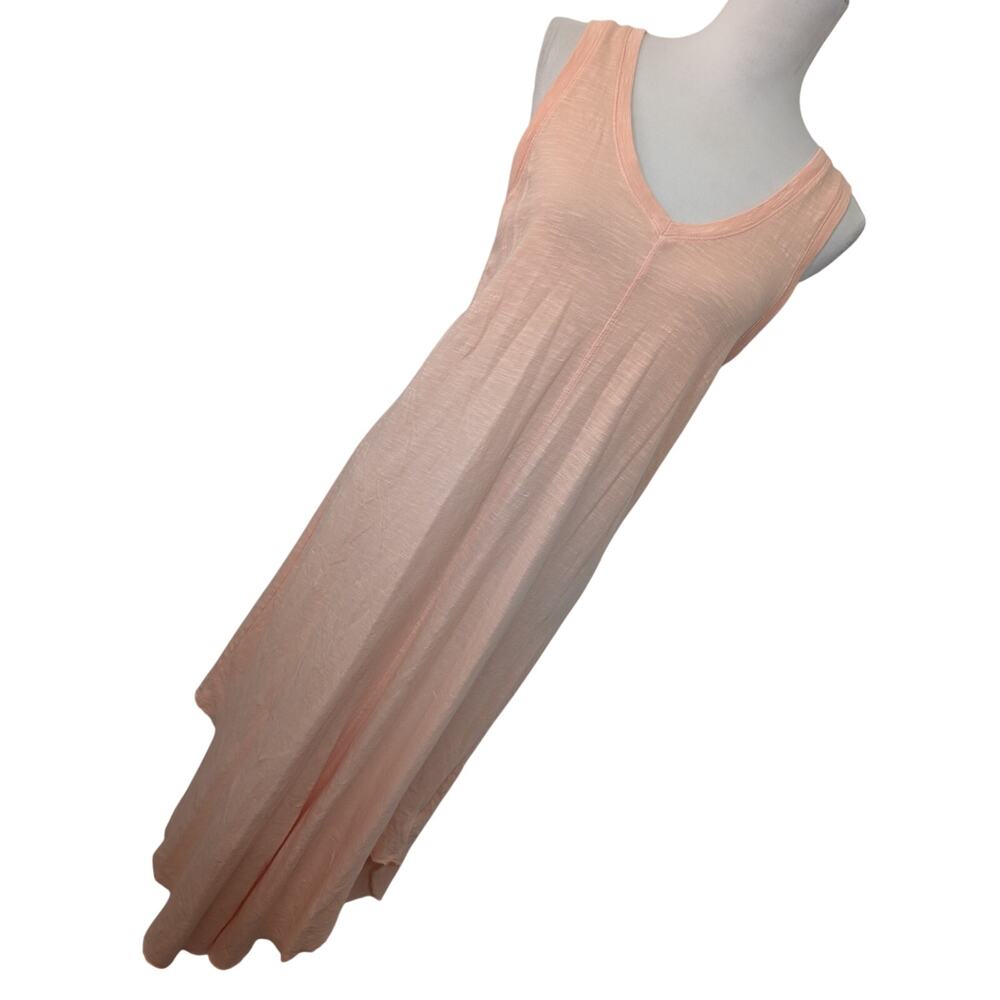 THE GAP! MUTED PEACHY ORANGE COTTON KNIT BLEND TANK/SLEEVELESS LONG DRESS! SZ S